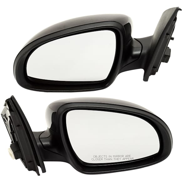 Driver and Passenger Side Mirror, Power Adjust, Non-Heated, Manual Folding, Paintable, No Signal Light, No Memory, No Puddle Light, No Auto-Dim, No Blind Spot Feature