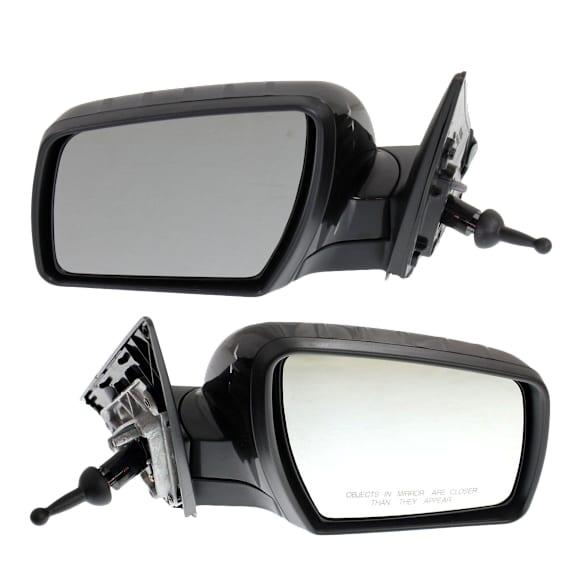 Driver and Passenger Side Mirror, Manual Adjust, Non-Heated, Manual Folding, Paintable, No Signal Light, No Memory, No Puddle Light, No Auto-Dim, No Blind Spot Feature