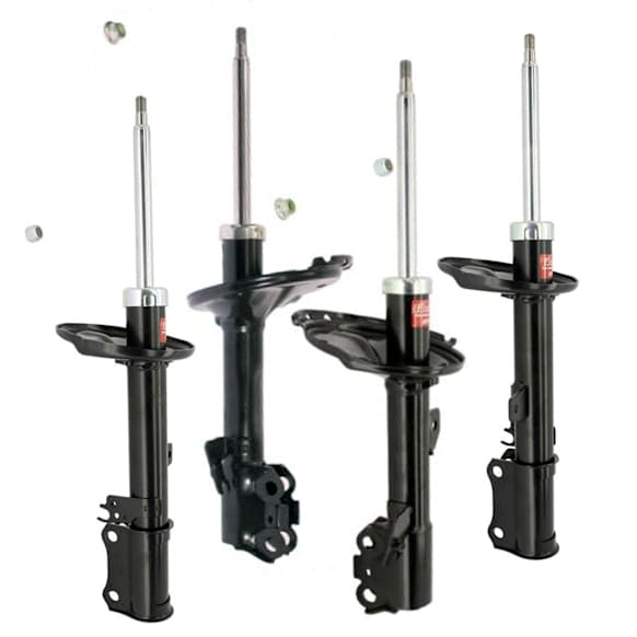 SET-KY334399-A Front and Rear, Driver and Passenger Side Bare Strut, FWD