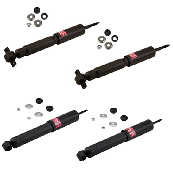 SET-KY344367 Front and Rear, Driver and Passenger Side Shock, RWD