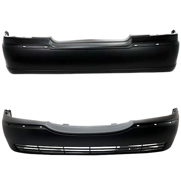 Front and Rear Primed Bumper Cover