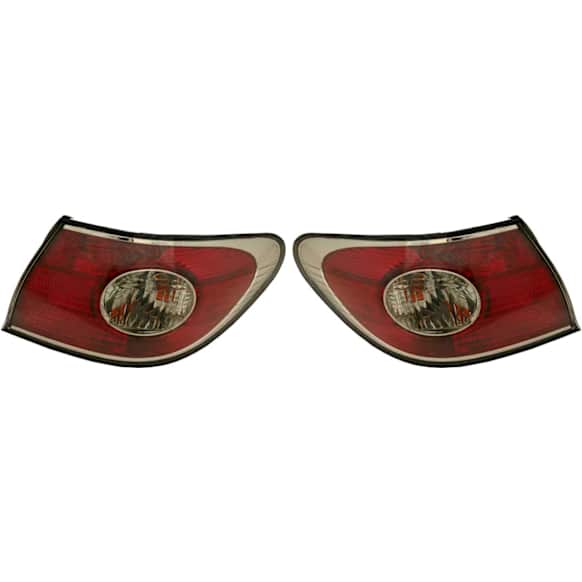 Driver and Passenger Side, Outer Halogen Tail Light, Without bulb(s), OE Replacement, Sedan