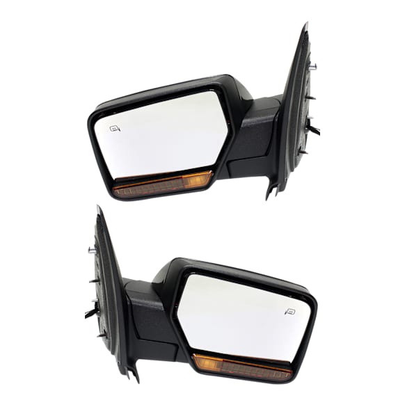 2011 Lincoln Navigator - Driver and Passenger Side Mirror, Power Adjust, Heated, Paintable, Power Folding, In-housing Signal Light, No Blind Spot Feature, With Memory, With Puddle Light, No Auto-Dimming