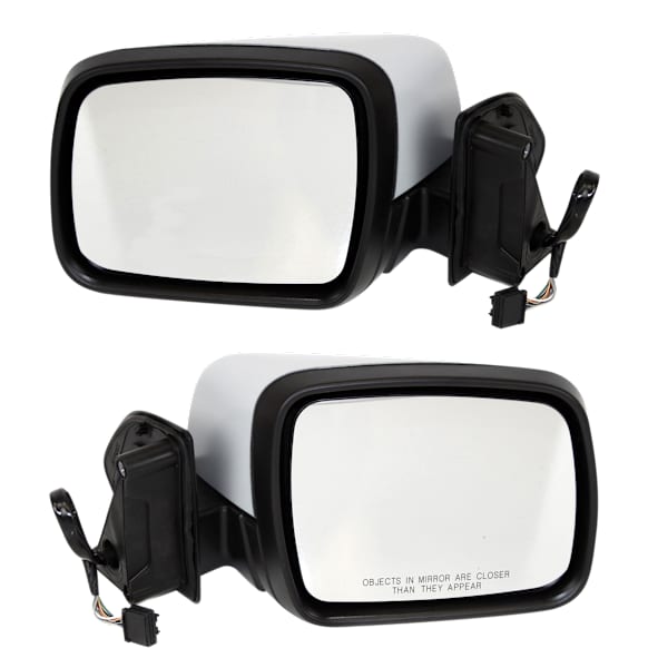 Driver and Passenger Side Mirrors, Power, Manual Folding, Heated, Paintable, No Signal Light, With memory, No Puddle Light, No Auto-Dimming, No Blind Spot Feature