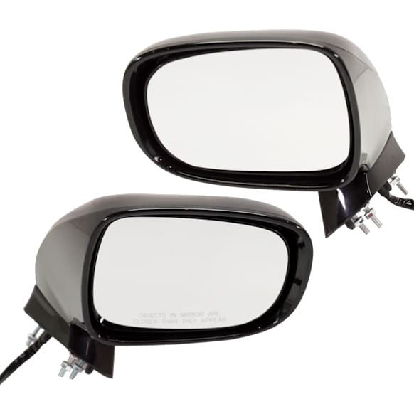 Driver and Passenger Side Mirrors, Power Adjust, Manual Folding, Heated, Paintable, No Signal Light, With memory, With Puddle Light, No Auto-Dimming, No Blind Spot Feature