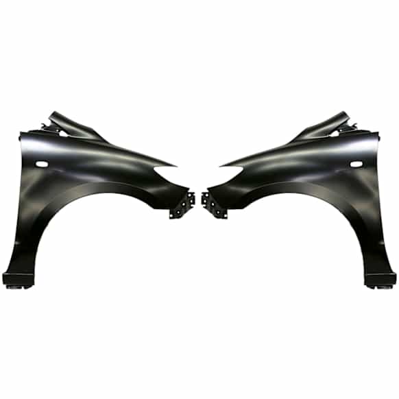 Front, Driver and Passenger Side Fenders, With turn signal light hole, For Models Without Rocker Moldings