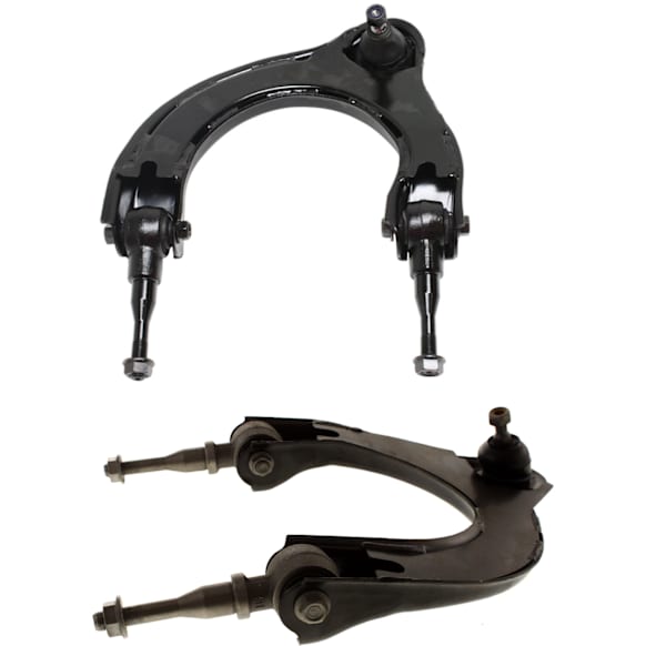 Front, Driver and Passenger Side, Upper Control Arms, With Ball Joints