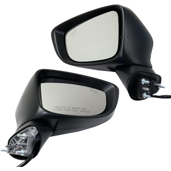 Driver and Passenger Side Mirror, Power Adjust, Heated, Manual Folding, Paintable, In-housing Signal Light, No Memory, No Puddle Light, No Auto-Dim, With Blind Spot Detection in Glass