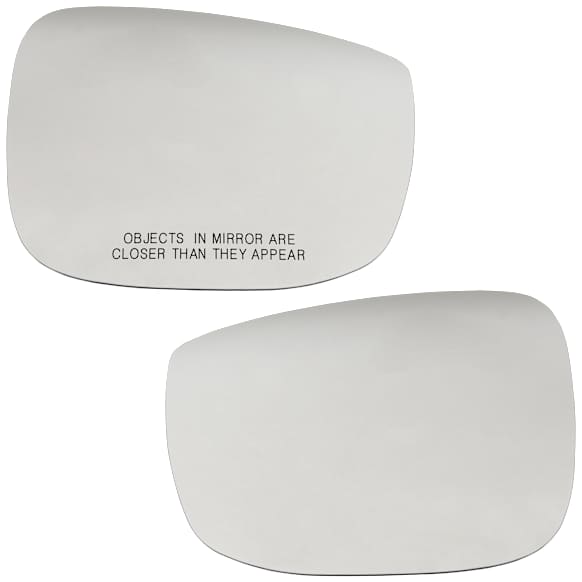 Driver Side and Passenger Side Mirror Glass, Heated, No Blind Spot Detection