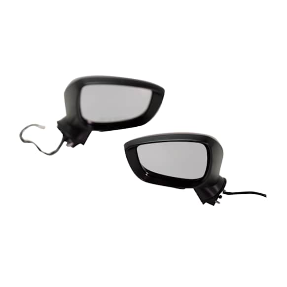 Driver and Passenger Side Mirror, Power Adjust, Non-Heated, Manual Folding, Paintable, In-housing Signal Light, No Memory, No Puddle Light, No Auto-Dim, No Blind Spot Feature