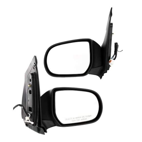 Driver and Passenger Side Mirrors, Power Adjust, Manual Folding, Heated, Textured Black, No Signal Light, No Memory, No Puddle Light, No Auto-Dimming, No Blind Spot Feature