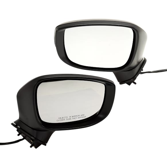Driver and Passenger Side, Mirrors, Power Adjust, Non-Heated, Manual Folding, Paintable, In-housing Signal Light, No Memory, No Puddle Light, No Auto-Dimming, No Blind Spot Feature