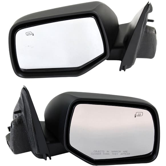 Driver and Passenger Side Mirror, Power Adjust, Heated, Manual Folding, Paintable, No Signal Light, No Memory, No Puddle Light, No Auto-Dim, No Blind Spot Feature