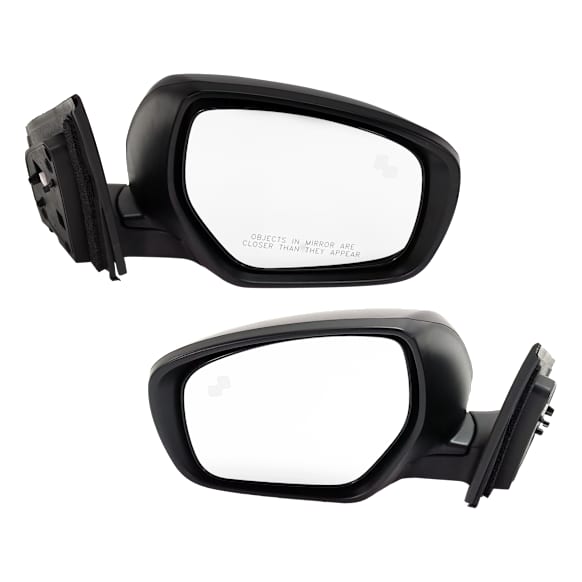 Driver and Passenger Side Mirror, Power Adjust, Heated, Manual Folding, Paintable, In-housing Signal Light, No Memory, No Puddle Light, No Auto-Dim, With Blind Spot Detection in Glass