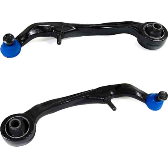 SET-MEMS30198 Front, Driver and Passenger Side, Lower, Rearward Control Arm, With ball joint(s), Sedan