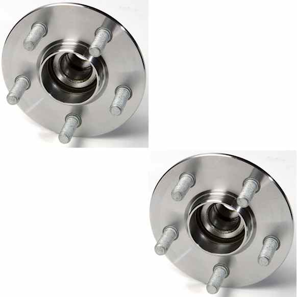 SET-MO512154-2 Rear, Driver and Passenger Side Wheel Hub, 5 Lugs, With Bearing, Problem Solver Series