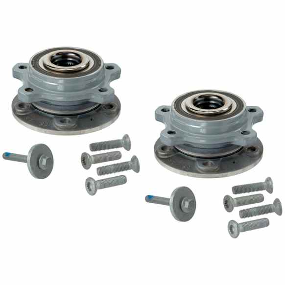 SET-MO512576-2 Front or Rear, Driver and Passenger Side Wheel Hub, 5 Lugs, With Bearing