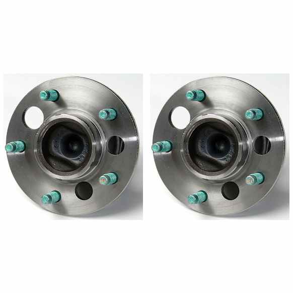 SET-MO513062-2 Rear, Driver and Passenger Side Wheel Hub, 5 Lugs, With Bearing, Problem Solver Series