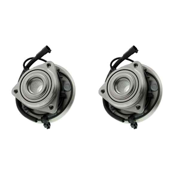 SET-MO513272-2 Front, Driver and Passenger Side Wheel Hub, 5 Lugs, With Bearing, 3.8L, 6Cyl, Problem Solver Series