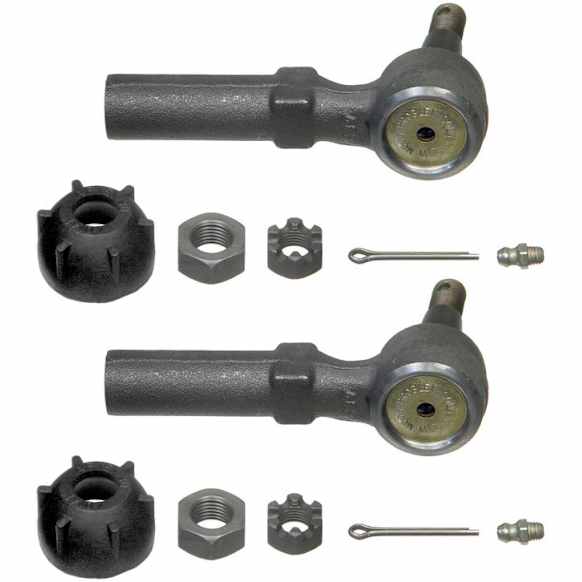 SET-MOES2513RL-2 Front, Driver and Passenger Side, Outer Tie Rod End