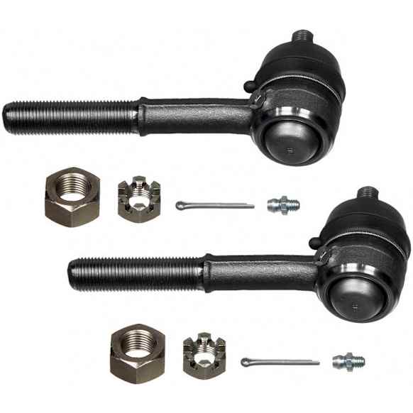 SET-MOES3002R-2 Front, Driver and Passenger Side, Outer Tie Rod End