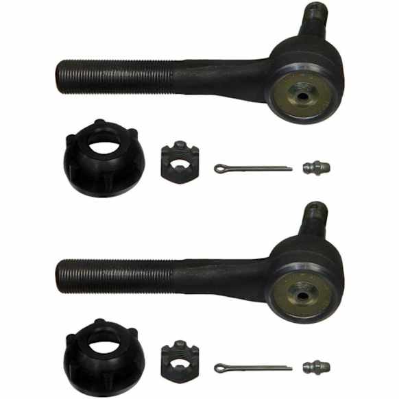 SET-MOES3172RLT-2 Front, Driver and Passenger Side, Outer Tie Rod End, RWD