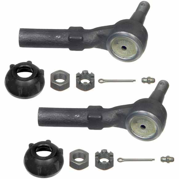 SET-MOES3302RL-2 Front, Driver and Passenger Side, Outer Tie Rod End