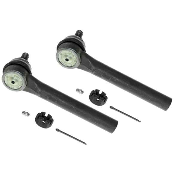 SET-MOES800046-F Front, Driver and Passenger Side, Outer Tie Rod End