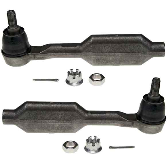 SET-MOES800225 Front, Driver and Passenger Side, Outer Tie Rod End