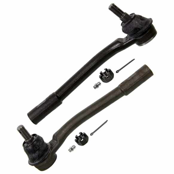 SET-MOES800372 Front, Driver and Passenger Side, Outer Tie Rod End