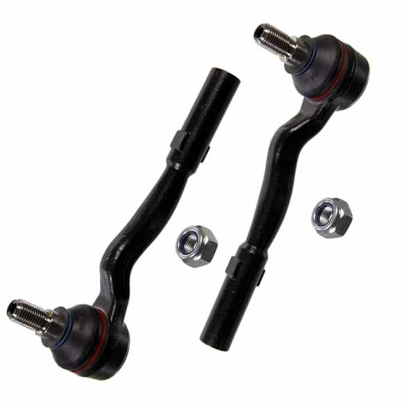 SET-MOES800387 Front, Driver and Passenger Side, Outer Tie Rod End