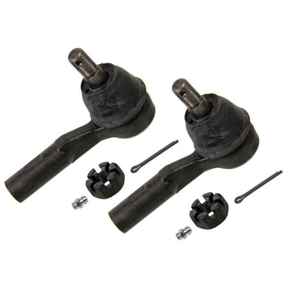 SET-MOES800643 Front, Driver and Passenger Side, Outer Tie Rod End