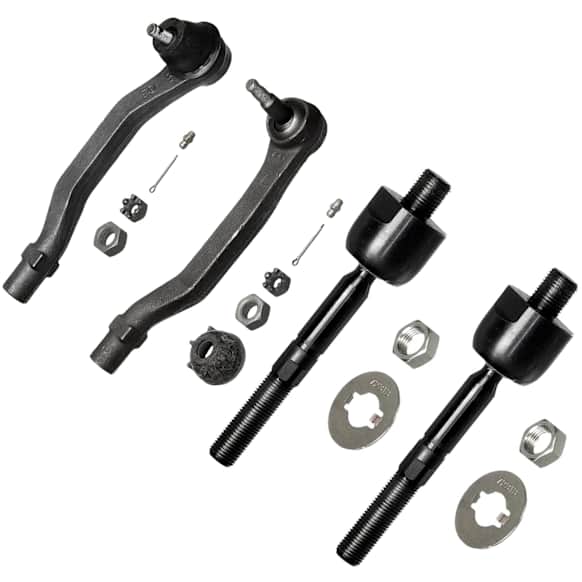 SET-MOEV415 Front, Driver and Passenger Side, Inner and Outer Tie Rod End