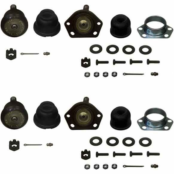 SET-MOK6141 Front, Driver and Passenger Side, Upper and Lower Ball Joint Problem Solver Series