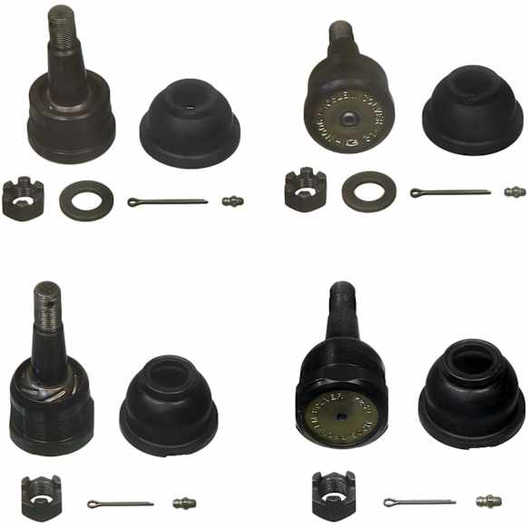 SET-MOK7053T Front, Driver and Passenger Side, Upper and Lower Ball Joint Problem Solver Series