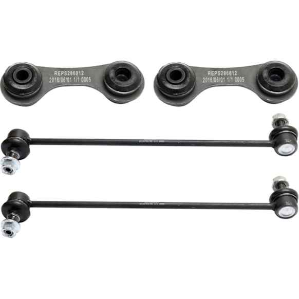 SET-MOK80477-C Front and Rear, Driver and Passenger Side Sway Bar Link, Problem Solver Series