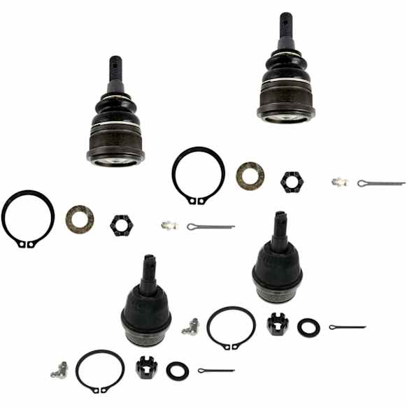 SET-MOK80629 Front, Driver and Passenger Side, Upper and Lower Ball Joint