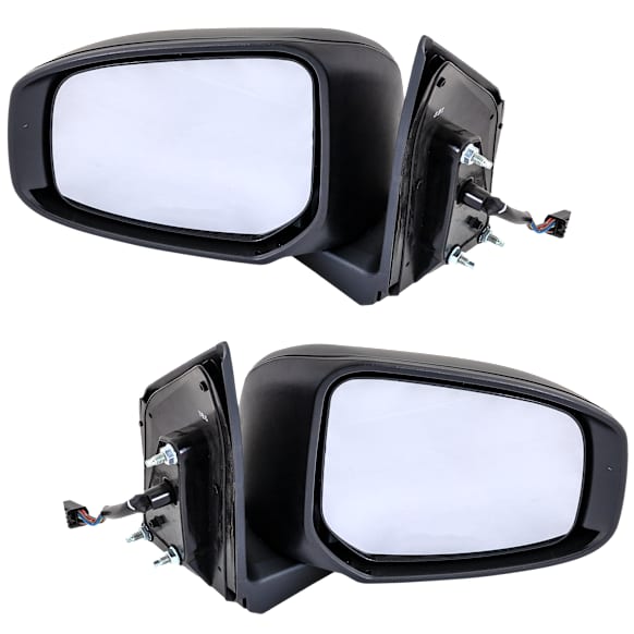 Driver and Passenger Side Mirror, Power Adjust, Heated, Manual Folding, Paintable, In-housing Signal Light, No Memory, No Puddle Light, No Auto-Dim, No Blind Spot Feature