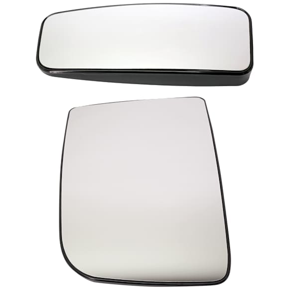 Driver Side, Lower and Passenger Side, Upper Mirror Glass, Non-Heated, No Blind Spot Feature, Backing Plate Included
