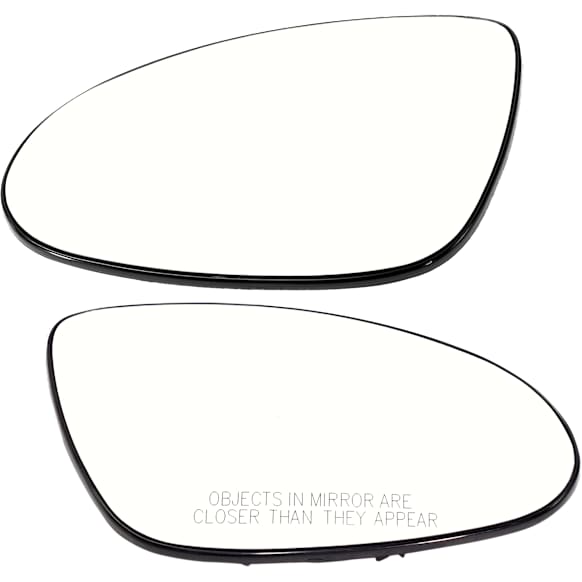 Driver and Passenger Side Mirror Glass, Heated, No Blind Spot Feature, Backing Plate Included