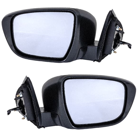 Driver and Passenger Side Mirrors, Power Adjust, Manual Folding, Heated, Paintable, In-housing Signal Light, No Memory, No Puddle Light, No Auto-Dimming, No Blind Spot Feature