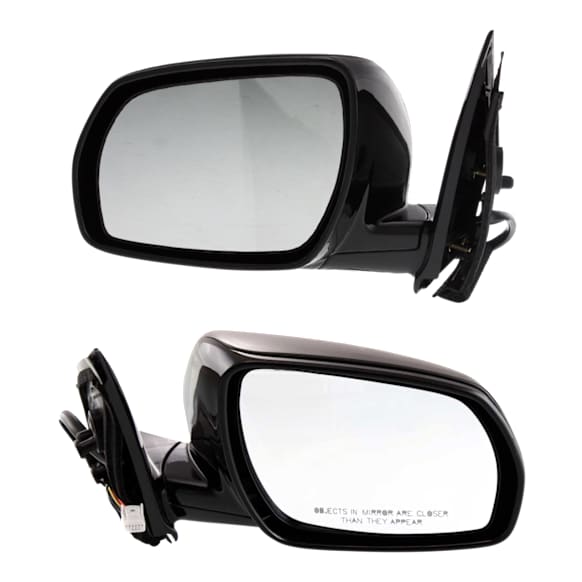Driver and Passenger Side Non-Towing Mirrors, Power Adjust, Manual Folding, Heated, Paintable, No Signal Light, With memory, No Puddle Light, No Auto-Dimming, No Blind Spot Feature