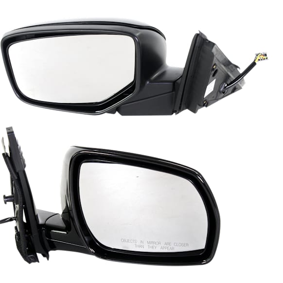 Driver and Passenger Side Mirror, Power Adjust, Non-Heated, Manual Folding, Paintable, No Signal Light, With Memory, No Puddle Light, No Auto-Dim, No Blind Spot Feature