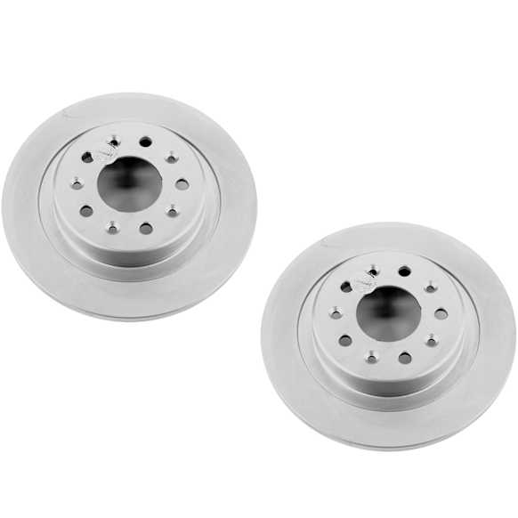 2020 Chevrolet Malibu - Rear Brake Disc, Geomet Coated, Plain Surface, Solid, 5 Lugs, 287.02 mm, 1.5L 4Cyl, Evolution Geomet Coated High Carbon