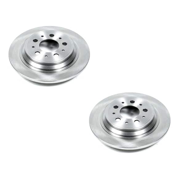 SET-P15EBR624-2 Rear Brake Disc, Plain Surface, Vented, 5 Lugs, AWD, Autospecialty By Powerstop