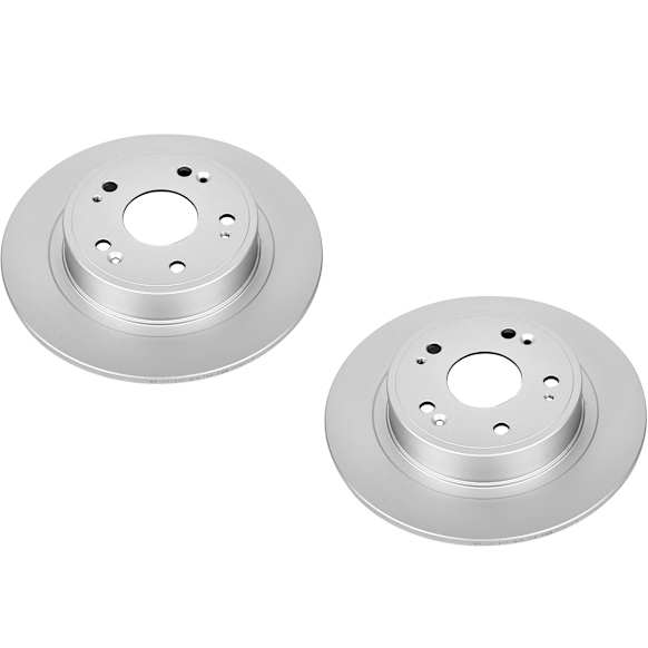 SET-P15JBR1167EVC-2 Rear Brake Disc, Geomet Coated, Plain Surface, Solid, 5 Lugs, Evolution Geomet Coated High Carbon