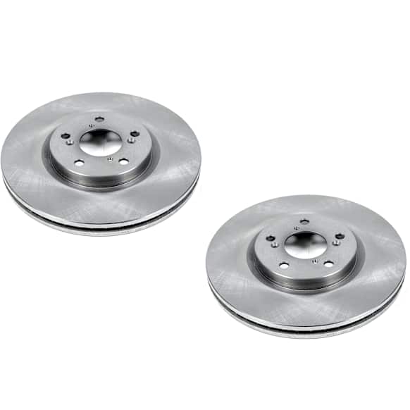 2012 Acura MDX - Front Brake Disc, Plain Surface, Vented, 5 Lugs, 3.7L 6Cyl, Autospecialty By Powerstop