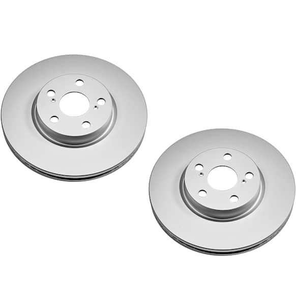 SET-P15JBR1311EVC-2 Front Brake Disc, Plain Surface, Vented, 5 Lugs,, Evolution Geomet Coated High Carbon