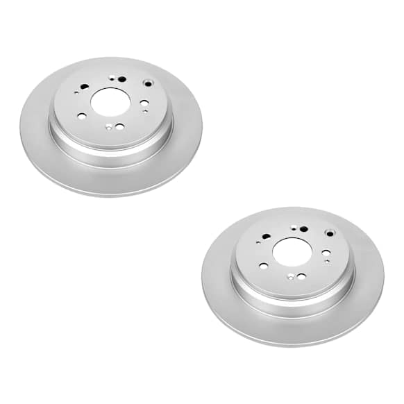 SET-P15JBR1332EVC-2 Rear Brake Disc, Geomet Coated, Plain Surface, Solid, 5 Lugs, Evolution Geomet Coated High Carbon