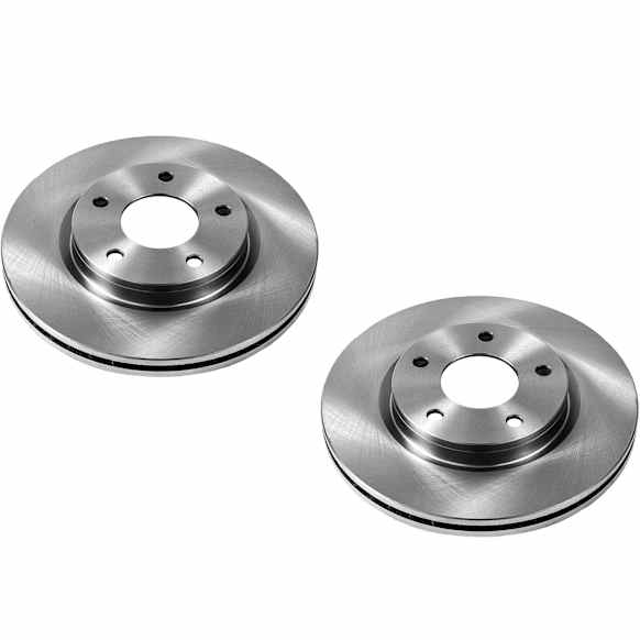 2015 Nissan Sentra - Front Brake Disc, Plain Surface, Vented, 5 Lugs, 1.8L 4Cyl, Autospecialty By Powerstop